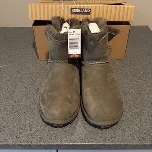 NEW! WOMENS KIRKLAND SIGNATURE GENUINE SHEEPSKIN SHEARLING